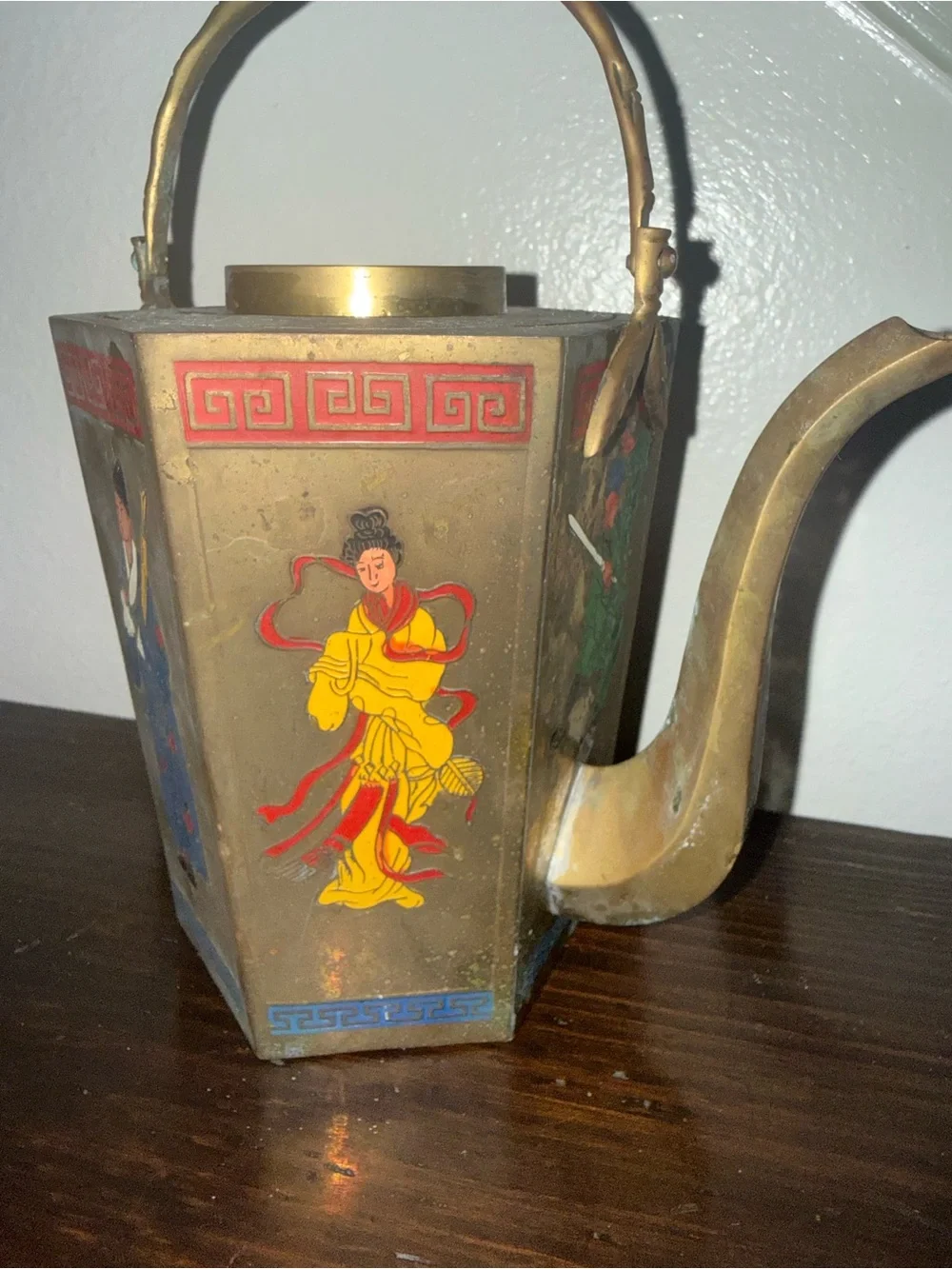 Vintage Chinese Brass Teapot
